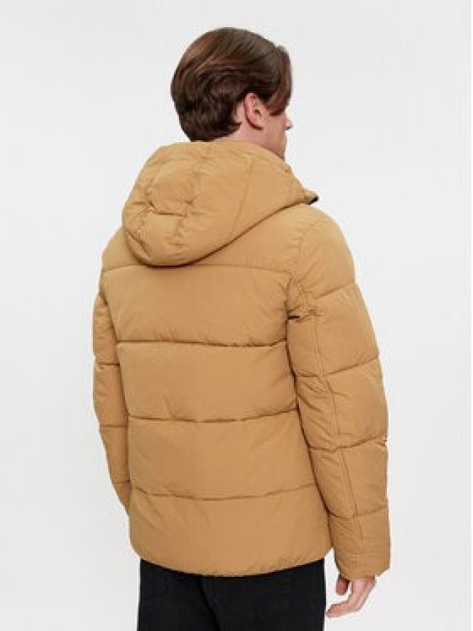 Calvin Klein Kurtka zimowa Crinkle K10K110336 Khaki Regular Fit