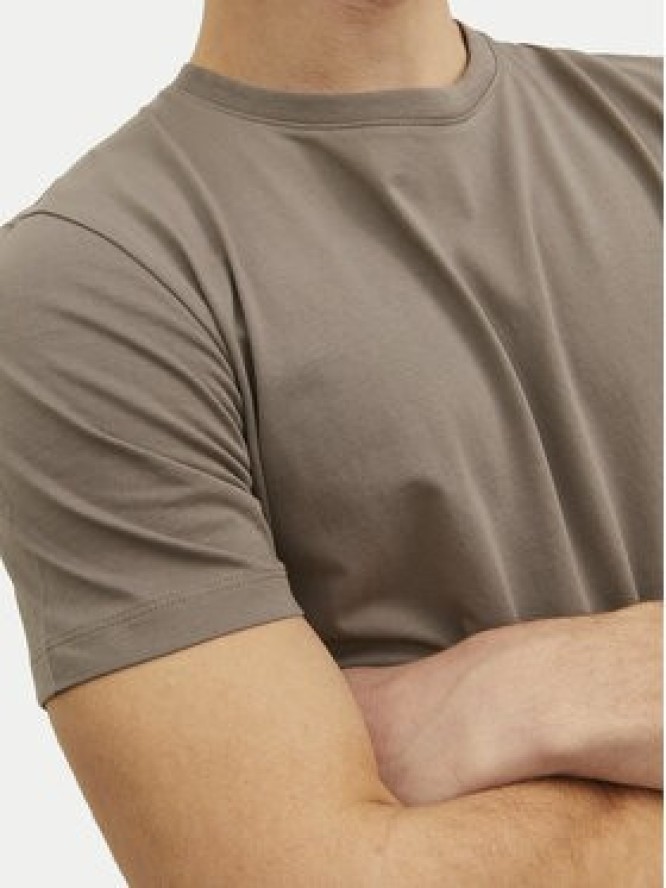 Jack & Jones T-Shirt Organic Basic 12156101 Beżowy Regular Fit