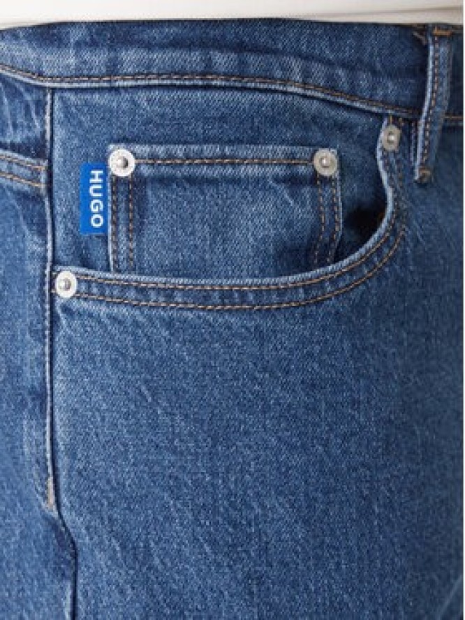 HUGO Jeansy Zane 50551886 Granatowy Skinny Fit