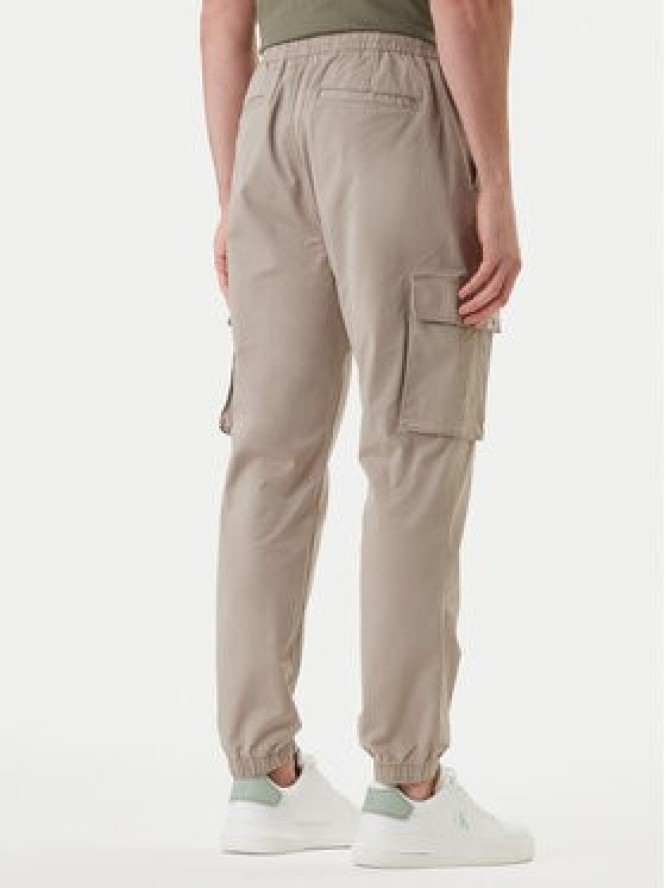 Calvin Klein Jeans Joggery Comfort LV04RD608G Beżowy Skinny Fit