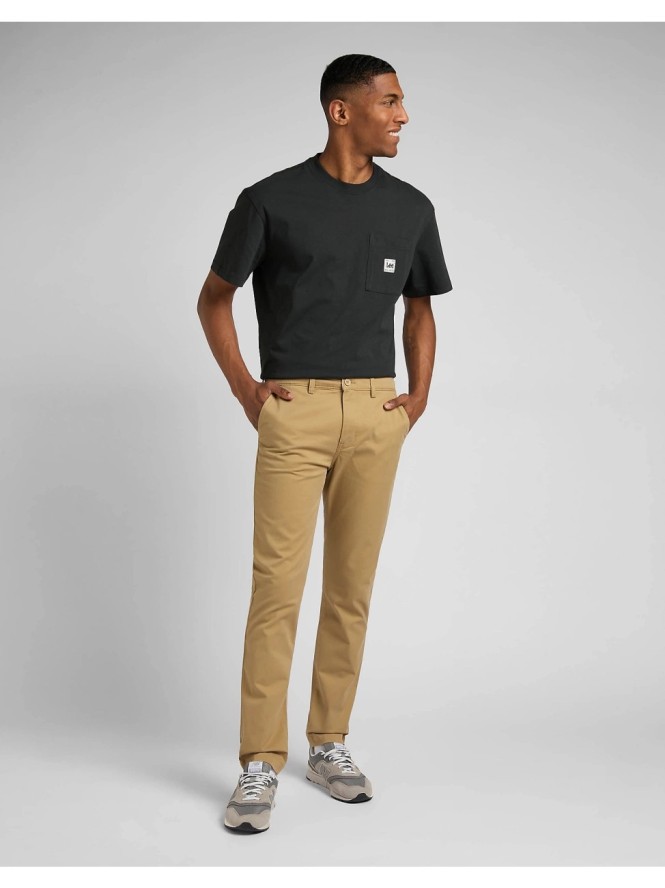 LEE MĘSKIE SPODNIE MATERIAŁOWE LEE SLIM CHINO CLAY L71LTY60 112324935