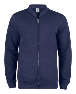 clique Premium OC Kardigan z zamkiem z bawełny organicznej – dark navy