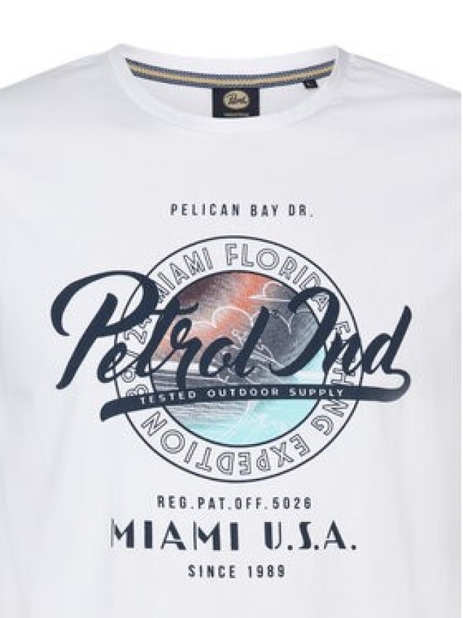 Petrol Industries T-Shirt M-1050-TSR602 Biały Regular Fit