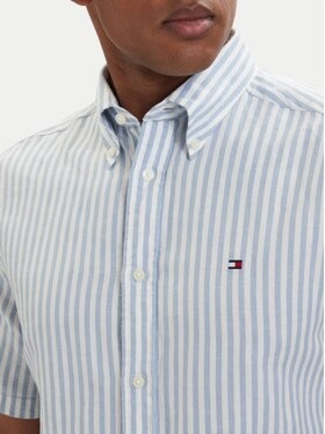 Tommy Hilfiger Koszula MW0MW42449 Niebieski jasny Regular Fit