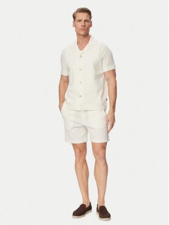 JOOP! Szorty materiałowe Juanito 30104273 Kremowy Regular Fit