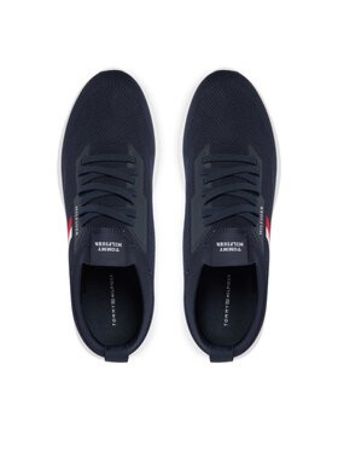 Tommy Hilfiger Sneakersy Lightweight Knitted Runner FM0FM05756 Granatowy