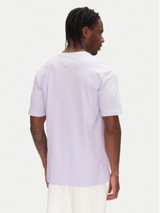 adidas T-Shirt Lounge Slides Graphic Pocket JM0375 Fioletowy Regular Fit