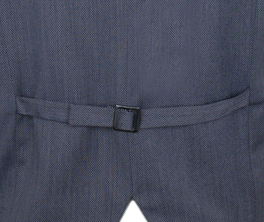 Elegancka Kamizelka Męska - Janimen - Granatowa - Slim