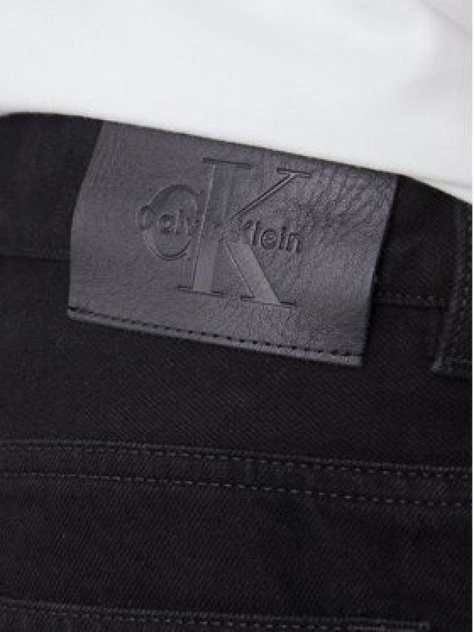 Calvin Klein Jeans Szorty jeansowe 90's LV04RF794G Czarny Slim Fit