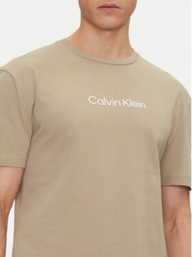 Calvin Klein T-Shirt Hero K10K111346 Beżowy Regular Fit