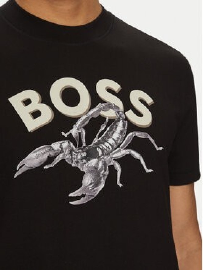 BOSS T-Shirt Te_Bossfish 50539196 Czarny Regular Fit