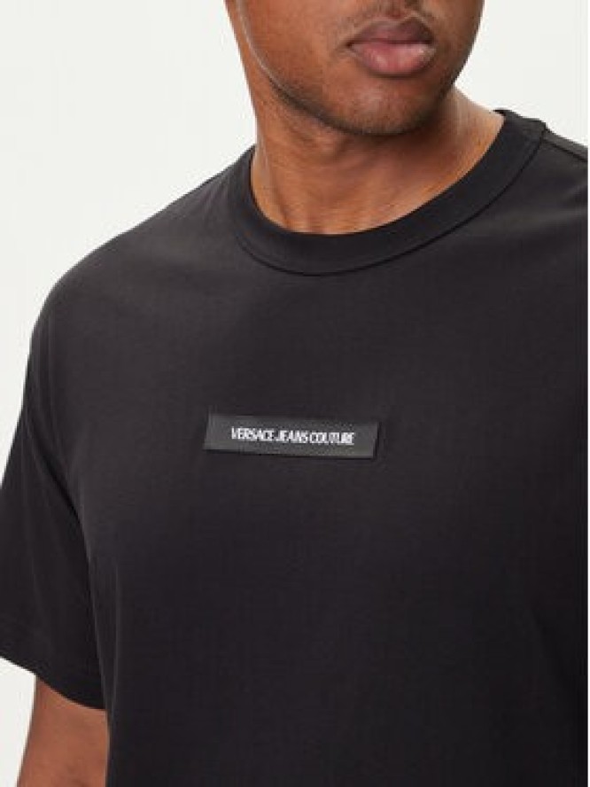 Versace Jeans Couture T-Shirt 79GAHT02 CJ00T Czarny Regular Fit