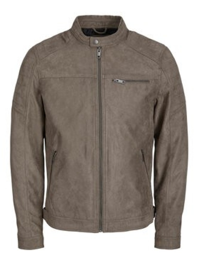 Jack & Jones Kurtka z imitacji skóry Rocky 12147218 Szary Regular Fit