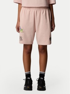 The North Face Szorty sportowe Unisex Mountain Cleanup NF0A8C2X Różowy Relaxed Fit
