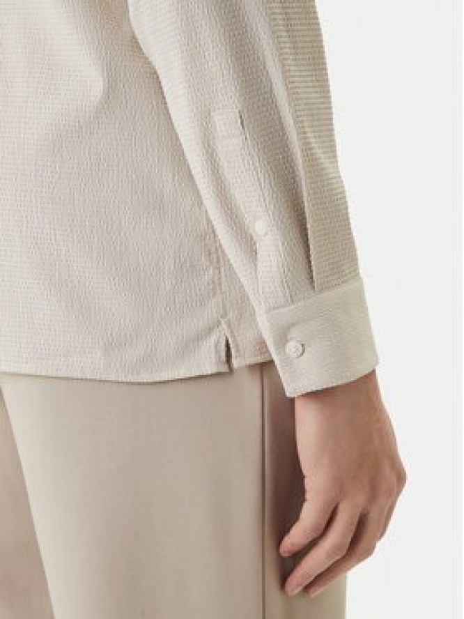 Calvin Klein Koszula LV04LF108G Beżowy Classic Fit