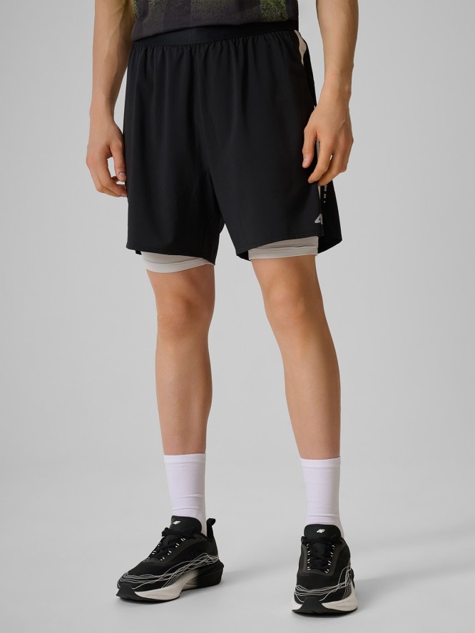 4F Spodenki do biegania szybkoschnące męskie - czarne M