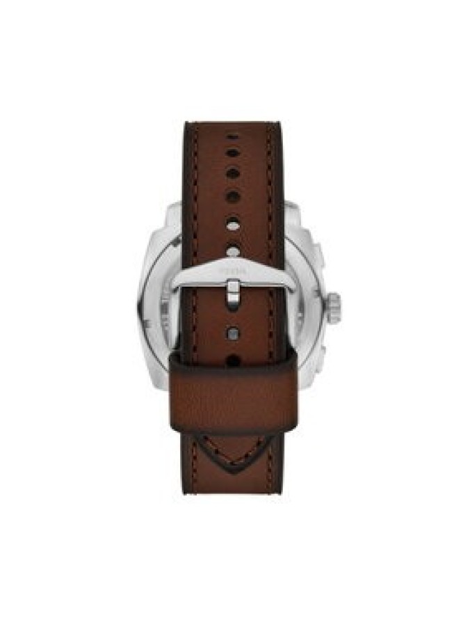 Fossil Zegarek Machine Chronograph FS6100 Brązowy
