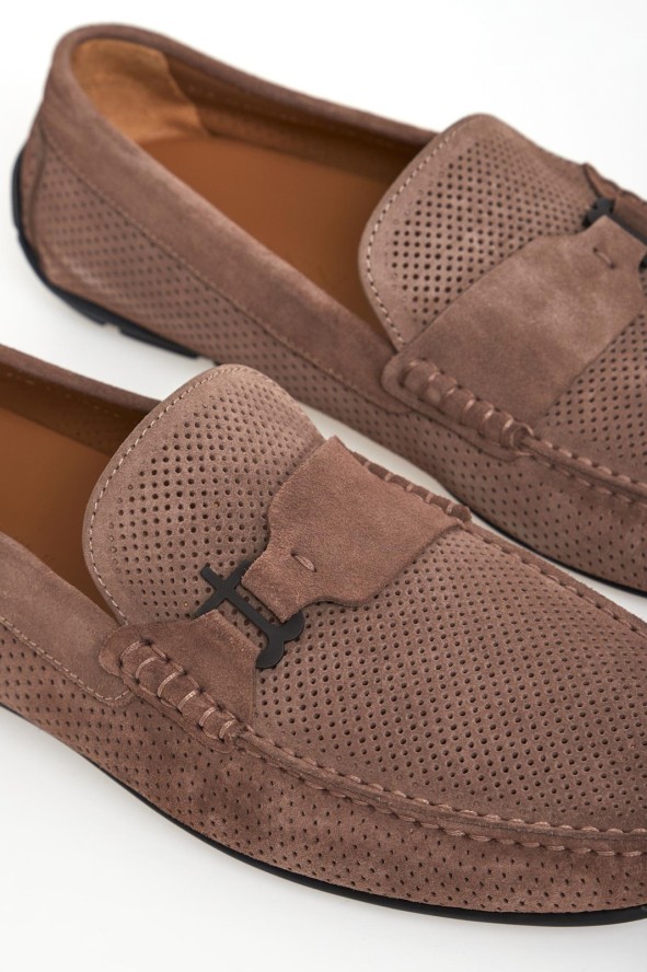 Mokasyny męskie zamszowe BALDININI