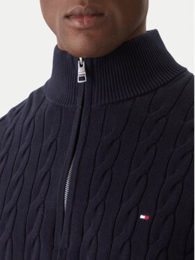 Tommy Hilfiger Sweter Classic MW0MW36532 Granatowy Regular Fit