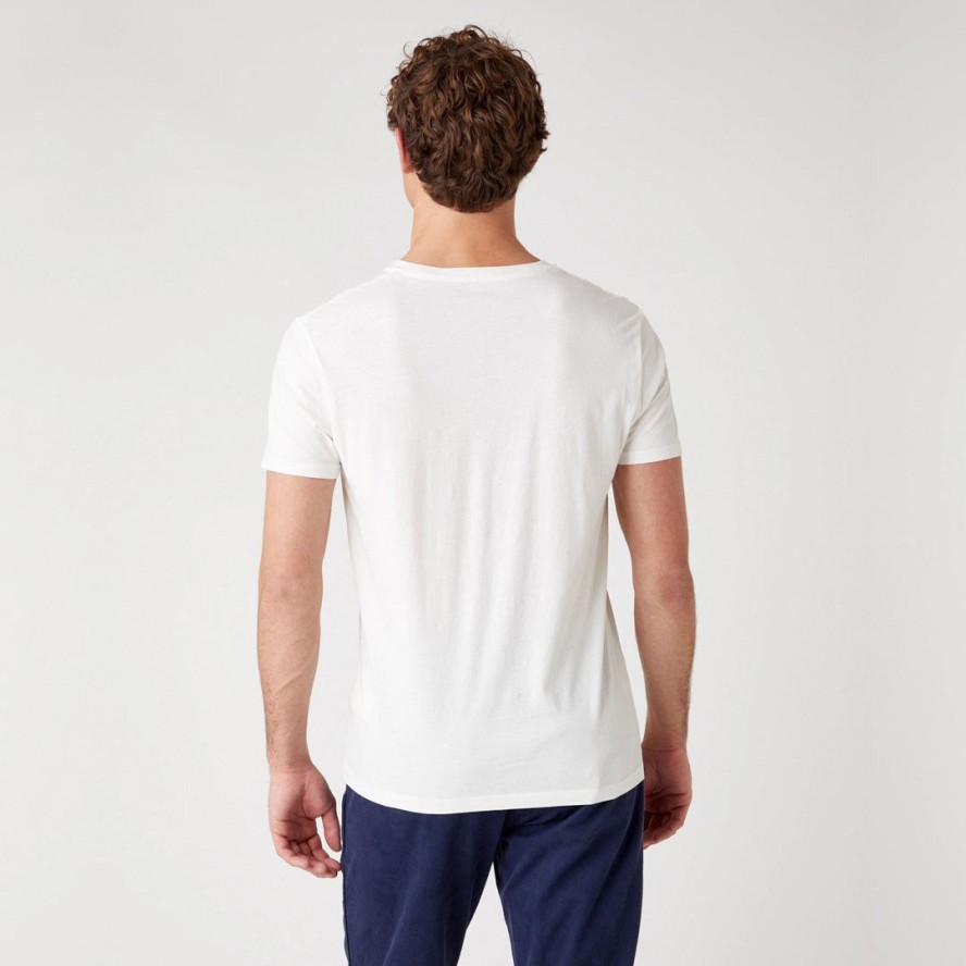 MĘSKI T-SHIRT WRANGLER SS SUMMER TEE OFF WHITE W7ATD3737 112131362
