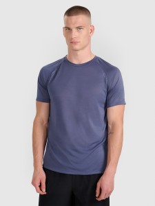 4F Koszulka do biegania szybkoschnąca męska - niebieska S