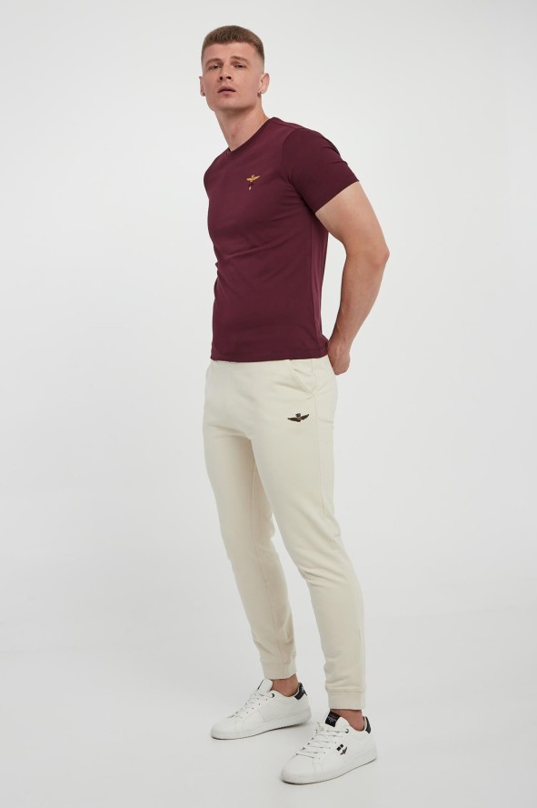 T-shirt męski z logo AERONAUTICA MILITARE