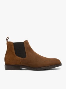 Brązowe sztyblety ze skóry welurowej