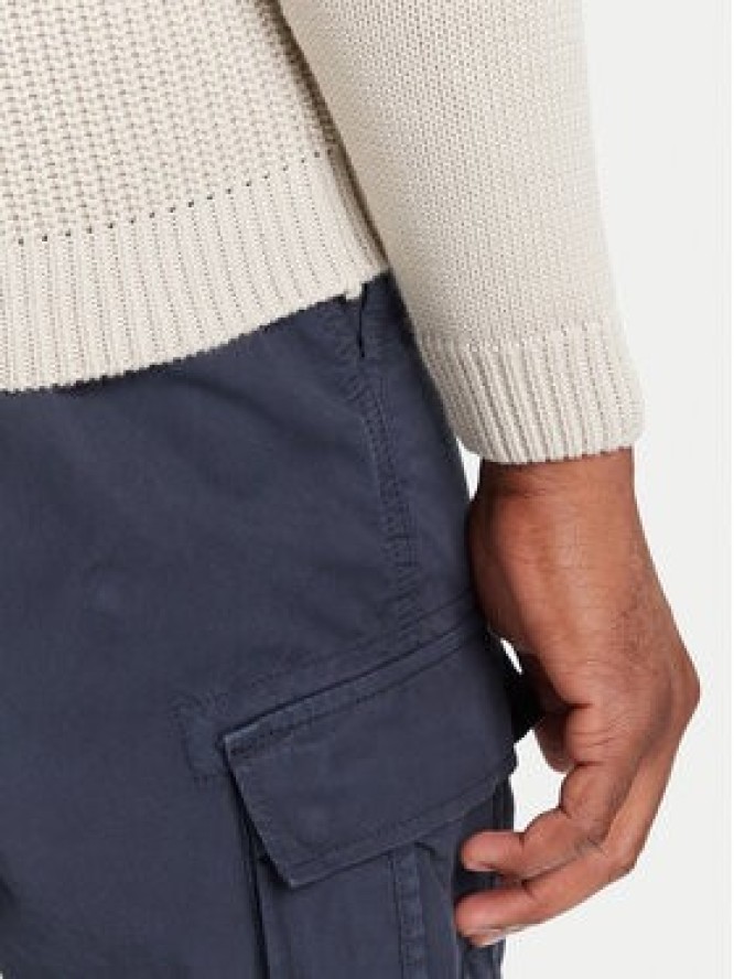 Aeronautica Militare Sweter 252MA1571UL00409 Beżowy Slim Fit