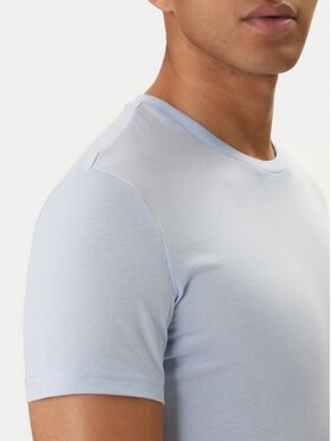 Tommy Jeans T-Shirt DM0DM20363 Błękitny Slim Fit