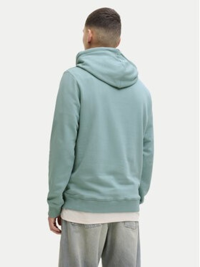 Jack & Jones Bluza Jjrain Sweat Hood 12288098 Turkusowy Regular Fit