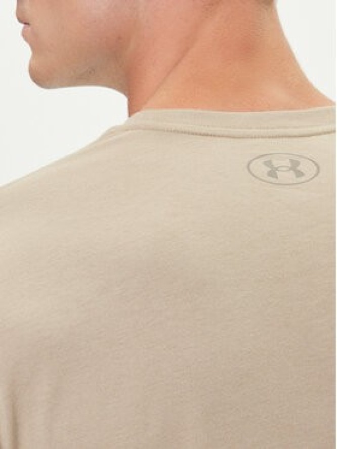 Under Armour T-Shirt UA Left Chest Logo 1326799 Beżowy Loose Fit