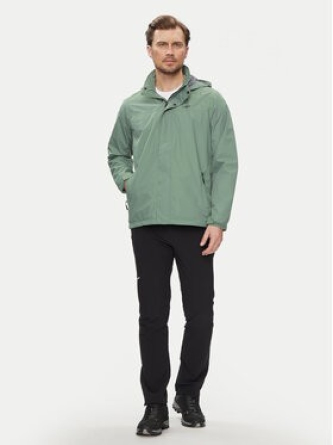 CMP Kurtka przeciwdeszczowa 39X7367 Zielony Regular Fit