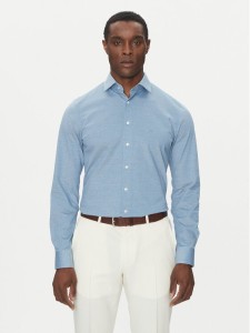 Michael Kors Koszula MD0MD91392 Niebieski Slim Fit