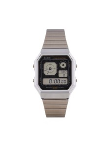 Casio Zegarek A130WE-1AEF Srebrny