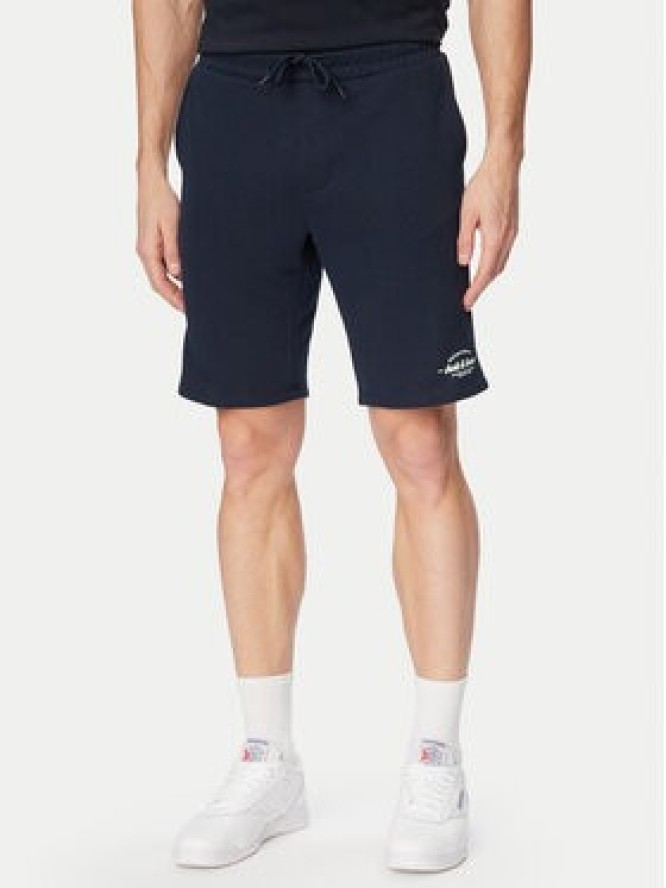 Jack & Jones Komplet t-shirt i spodenki Brandon 12298184 Granatowy Regular Fit