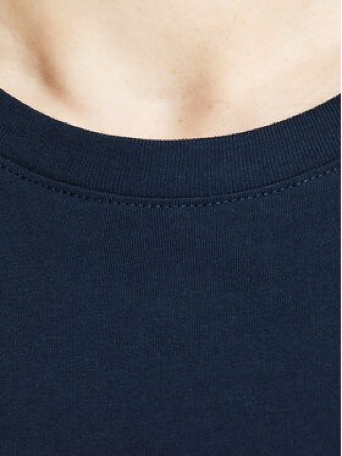 Jack & Jones T-Shirt Corp Logo 12137126 Granatowy Slim Fit