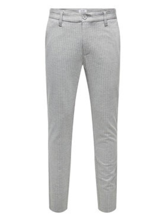 Only & Sons Chinosy Mark 22013727 Szary Slim Fit