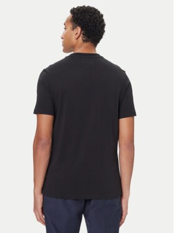 Tommy Hilfiger T-Shirt Linear Flag MW0MW41338 Czarny Regular Fit