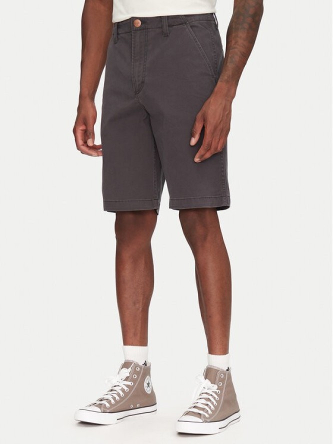 Wrangler Szorty materiałowe 112362922 Szary Slim Fit