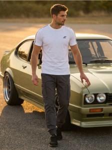 Spodnie cargo jogger - szary