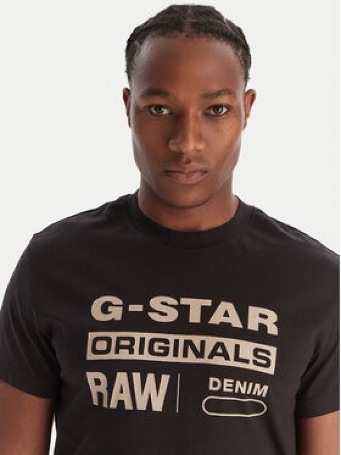 G-Star Raw T-Shirt Originals D25969-C506 1214 Czarny Regular Fit