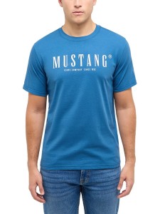 Mustang Koszulka "Austin" w kolorze niebieskim rozmiar: L