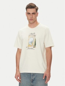 Jack & Jones T-Shirt Hydra 12277248 Beżowy Relaxed Fit