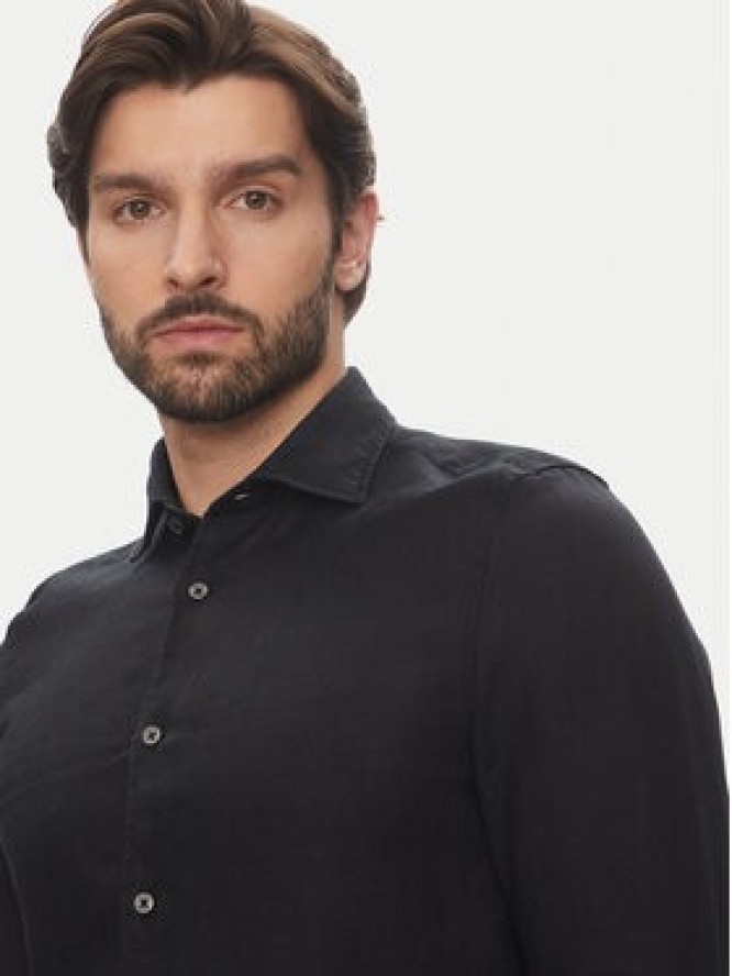 Marc O'Polo Koszula 524 7428 42460 Czarny Shaped Fit