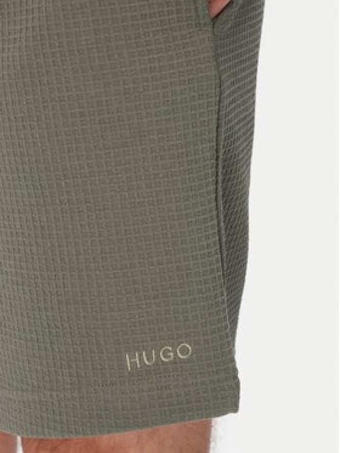 HUGO Szorty sportowe Austin 50532023 Zielony ciemny Regular Fit