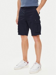 Petrol Industries Szorty materiałowe M-1050-SHO600 Granatowy Cargo Fit