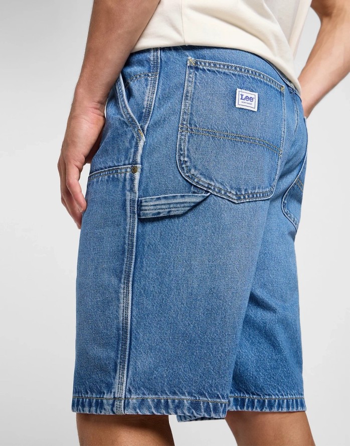 LEE MĘSKIE SPODENKI JEANSOWE LEE DBL KNEE CARPENTER SHORT RAVEN 112364160