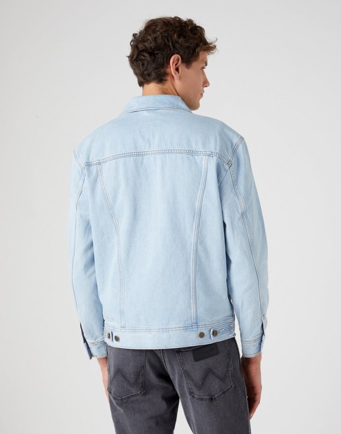 WRANGLER ANTI FIT JACKET MĘSKA KURTKA JEANSOWA JEANS BABY BLUE W45973Y94 112330848