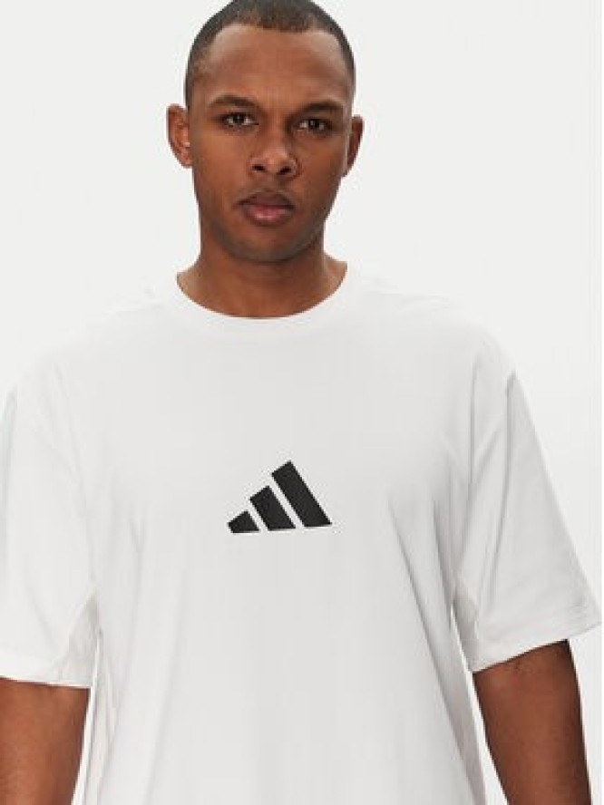 adidas T-Shirt Z.N.E. JC5482 Biały Loose Fit