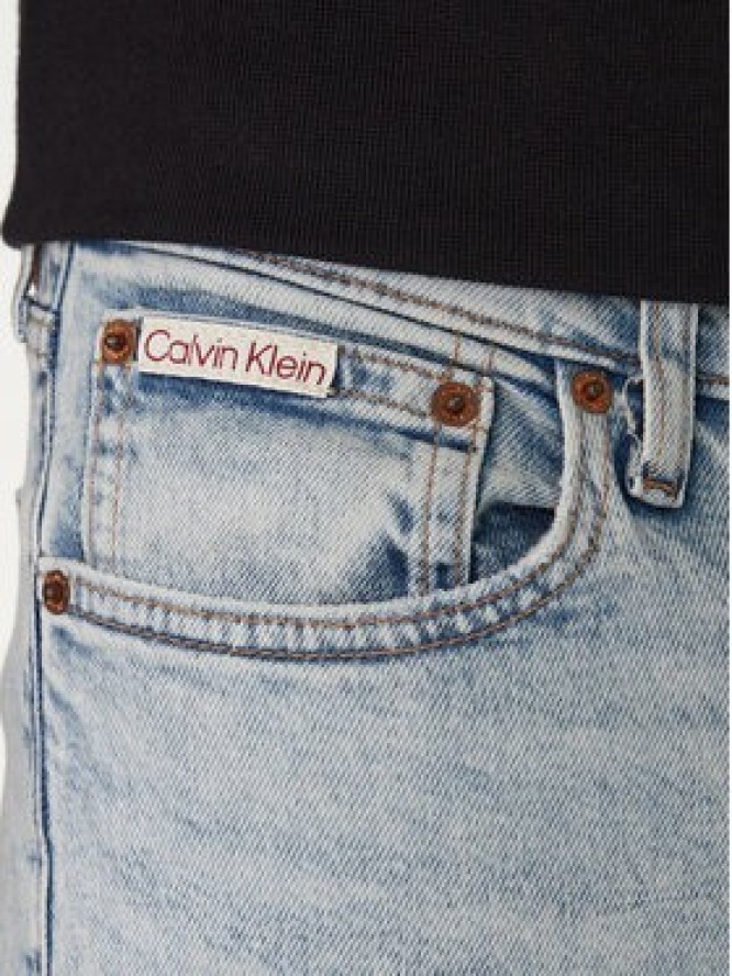 Calvin Klein Jeans Jeansy LV04RF741G Niebieski Slim Taper Fit